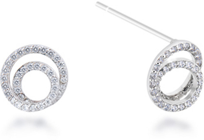 밀튼스텔리 여성용 실버 귀걸이 MSJ-SE170184WGWQ