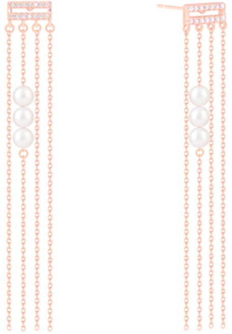 밀튼스텔리 여성용 실버 귀걸이 MSJ-SE180232RGWQ