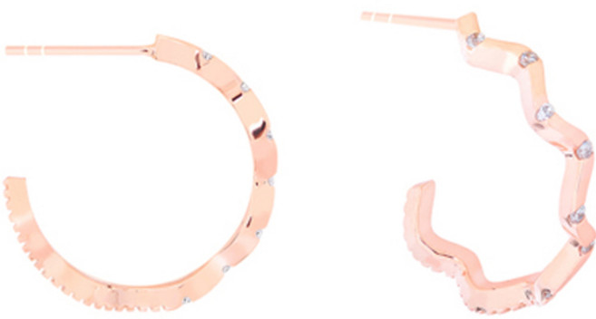 밀튼스텔리 여성용 실버 귀걸이 MSJ-SE180123RGWQ