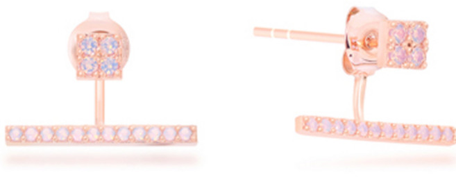 밀튼스텔리 여성용 실버 귀걸이 MSJ-SE180036RGPQ