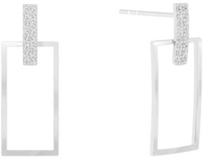 밀튼스텔리 여성용 실버 귀걸이 MSJ-SE180170WGWQ