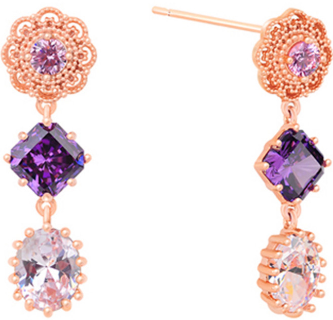 밀튼스텔리 여성용 실버 귀걸이 MSJ-SE180246RGVQ