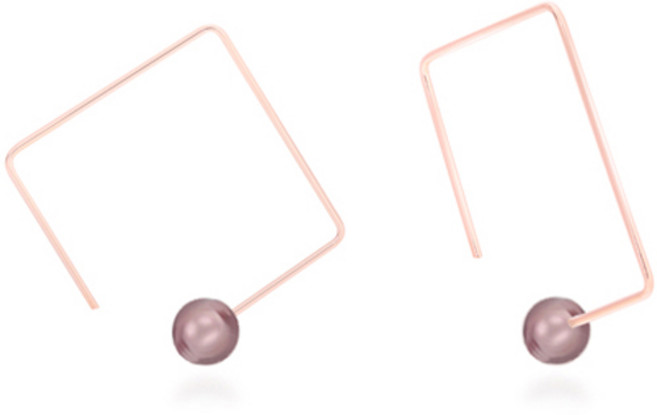 밀튼스텔리 여성용 실버 귀걸이 MSJ-SE180030RGBD