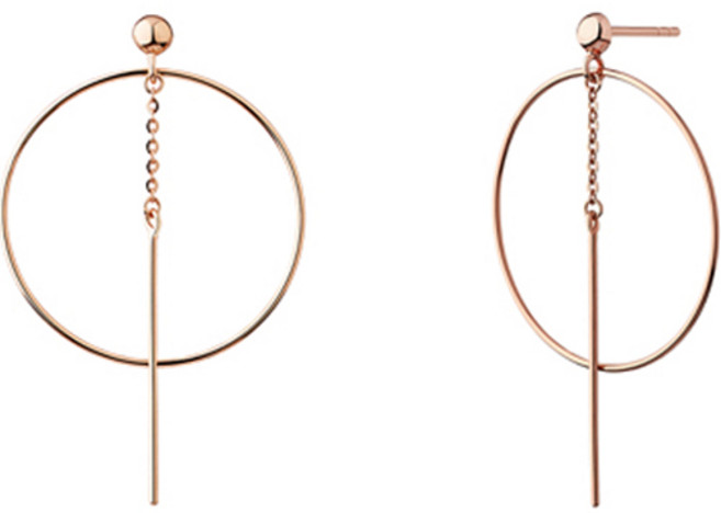 밀튼스텔리 여성용 실버 귀걸이 MSJ-SE180235RGWQ