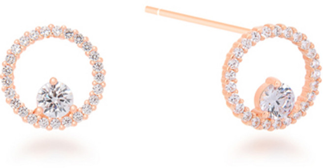 밀튼스텔리 여성용 실버 귀걸이 MSJ-SE170319RGWQ