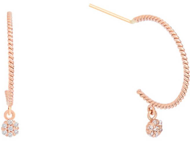 밀튼스텔리 여성용 실버 귀걸이 MSJ-SE180073RGWQ