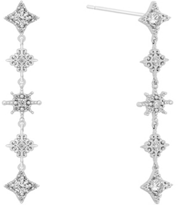 밀튼스텔리 여성용 실버 귀걸이 MSJ-SE180254WGWQ