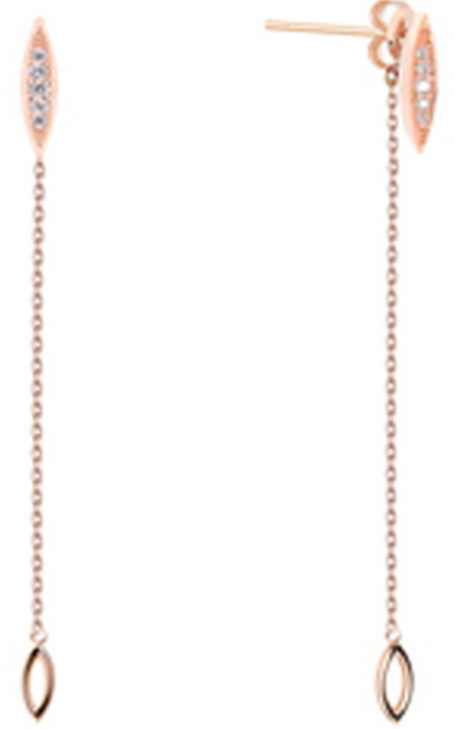 밀튼스텔리 여성용 실버 귀걸이 MSJ-SE10010K-WQ