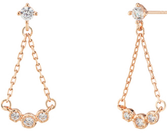 밀튼스텔리 여성용 실버 귀걸이 MSJ-SE180231RGWQ