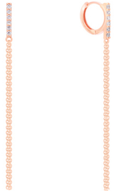 밀튼스텔리 여성용 실버 귀걸이 MSJ-SE180282RGWQ