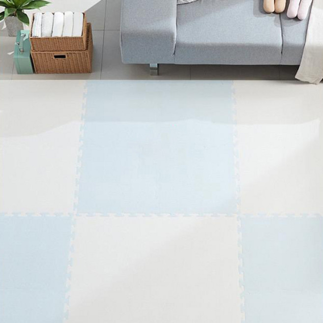 따사룸 놀이방 층간소음 PE 퍼즐매트, 스카이 블루, 16개