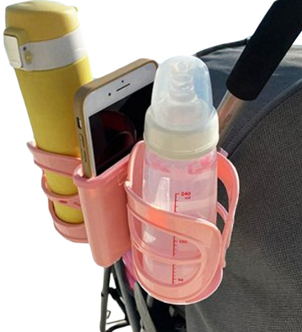 아이끌레 3in1 유모차 컵홀더, 핑크, 1개