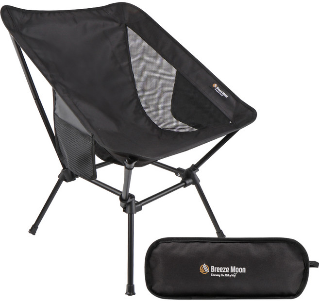 브리즈문 2세대 듀랄루민 스퀘어 경량체어, ModernBlack, 1개