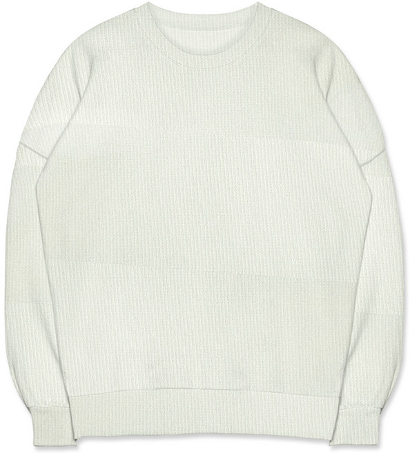 와이티클로젯 골지 니트 맨투맨 티셔츠