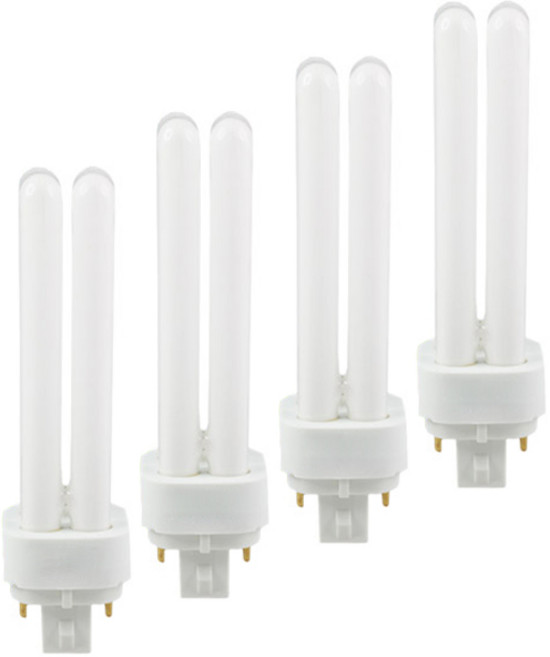 오스람 삼파장 콤팩트 형광램프 4핀 13W DULUX D/E, 백색, 4개
