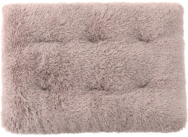 랜보어 반려동물 도톰 보들 사각방석, 핑크베이지, 1개