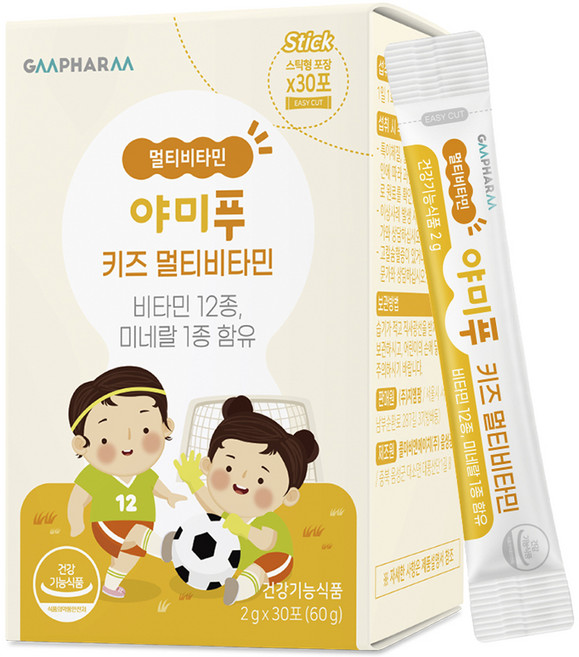 지엠팜 야미푸 키즈 멀티비타민, 1개, 60g