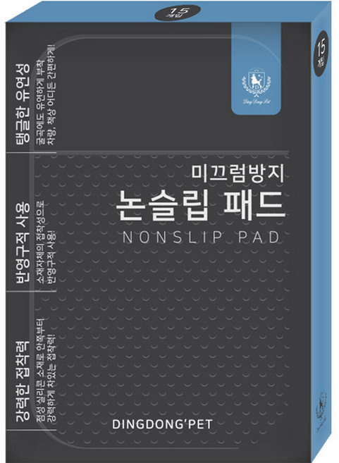 딩동펫 논슬립 패드, 투명, 15개