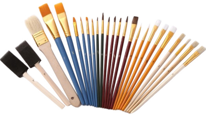 리라 수채화 브러쉬 25종 세트, 1세트