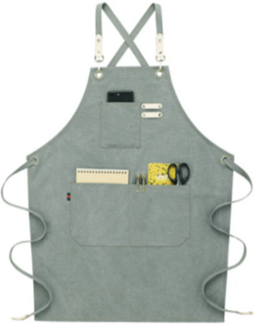 심플라인 프리미엄 다용도 전문가 캔버스 앞치마, 민트