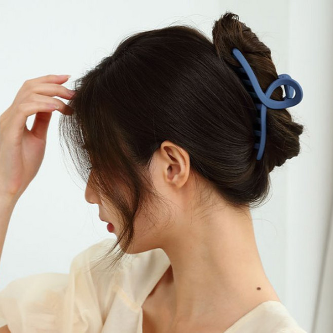 이츠굿텐 수스다 빅사이즈 파스텔통통 꼬임 컬러 올림머리 머리핀 12.8cm