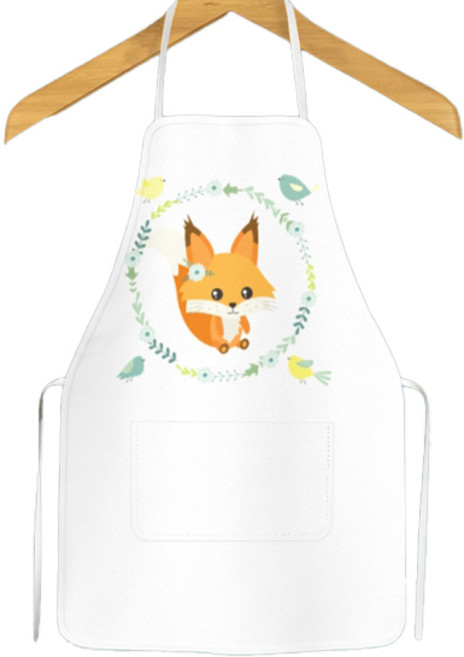 Air Panda Panda 3D圖案美術用圍裙, TYPE 06