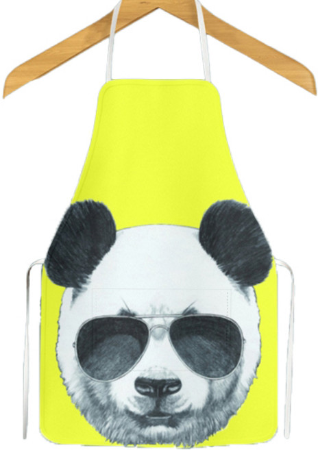 Air Panda Panda 3D圖案美術用圍裙, TYPE 16