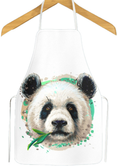 Air Panda Panda 3D圖案美術用圍裙, TYPE 04