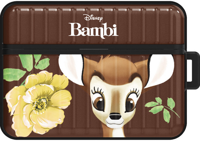 디즈니 밤비 아머 캐리어 에어팟 프로 2세대 케이스, 브라운밤비