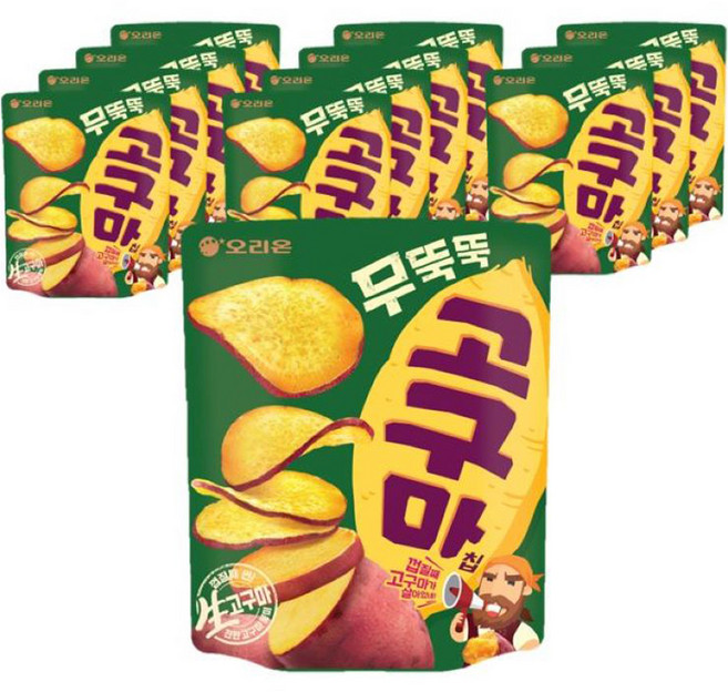 오리온 무뚝뚝 고구마칩, 56g, 14개