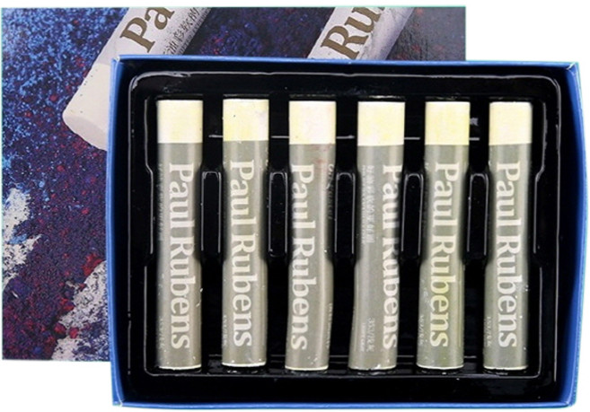 오리지널 오일파스텔 04 그레이 6p, 1색, 1개