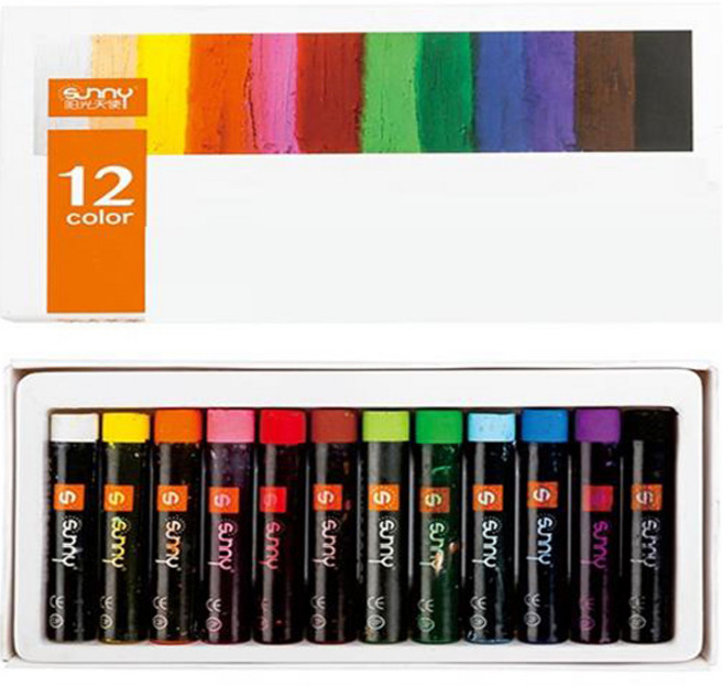 엔젤 오일 파스텔 01 미니 세트, 1세트, 12색