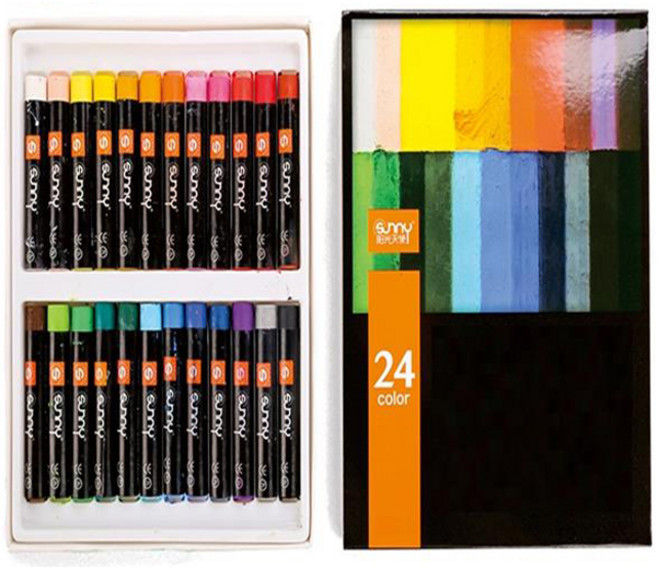 엔젤 오일 파스텔 03 카톤에 세트, 24색, 1세트