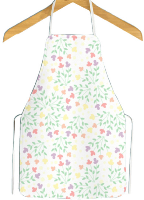에어 플라워리 팝패턴 미술앞치마 포켓없음, TYPE 22