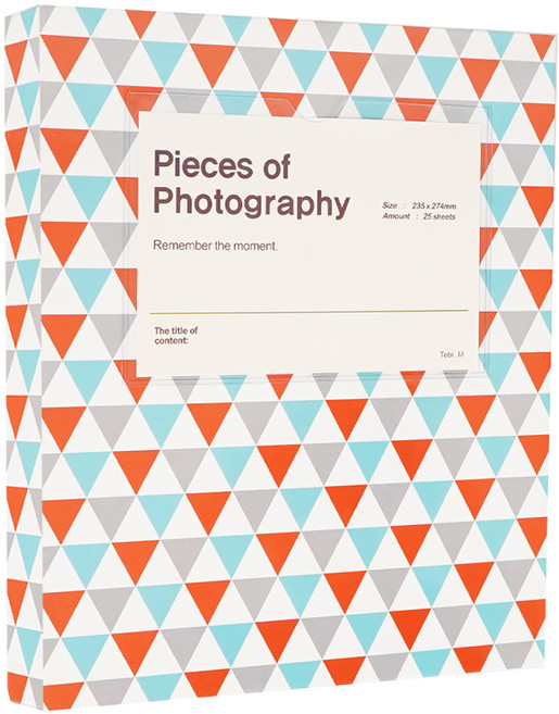 문구백서 데일리 바인더 접착식 포토앨범, 문토(앨범) + 백색(내지), 25매