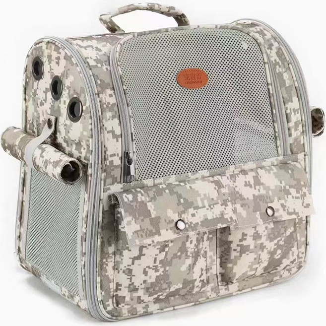 스페이스캣 럭키세븐 반려동물 이동가방, 밀리터리, 1개