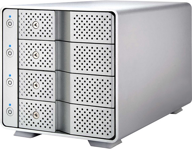 위즈플랫 4베이 외장하드 케이스 외장스토리지 USB3.2 Gen2 개별전원 DAS, F4000U32C, 1개