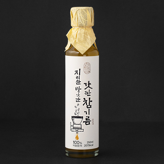 지리산방앗간 갓짠 참기름, 1개, 250ml