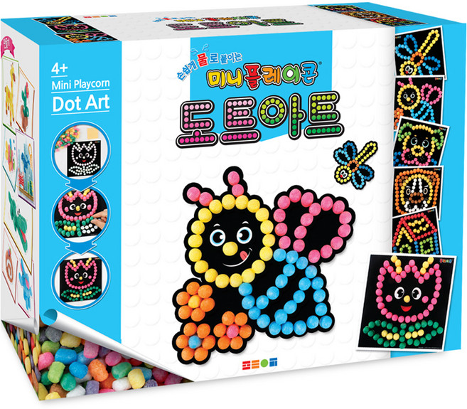 미니 플레이콘 만들기상자 도트아트 세트, 혼합색상, 1세트