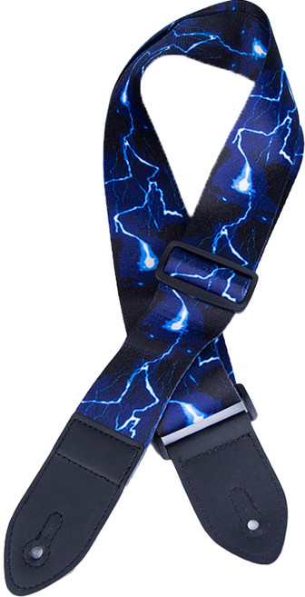 메이크마인 에스닉 와이드 어깨 멜빵끈 기타 스트랩 번개, 1개