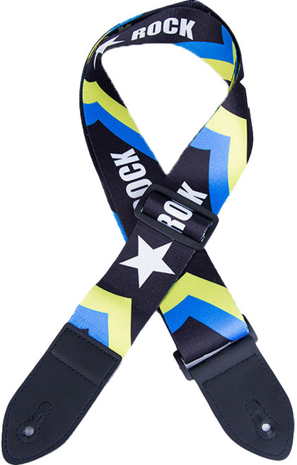 메이크마인 에스닉 와이드 어깨 멜빵끈 기타 스트랩 별블랙, 1개