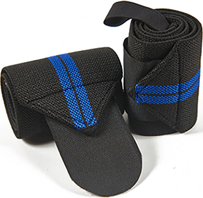 어코랄 벨크로 손목보호대 2줄 스트라이프, 블루, 1개