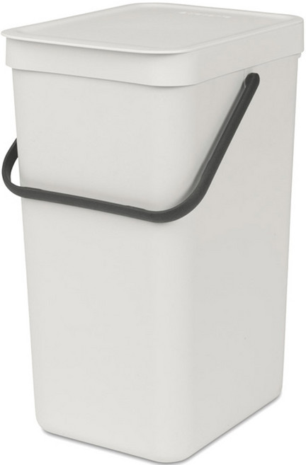 brabantia 分類垃圾桶 12公升, 淺灰色