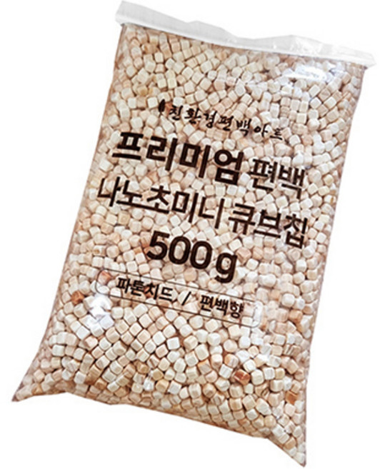 친환경편백아트 프리미엄 편백 나노초미니 큐브칩, 500g, 1개