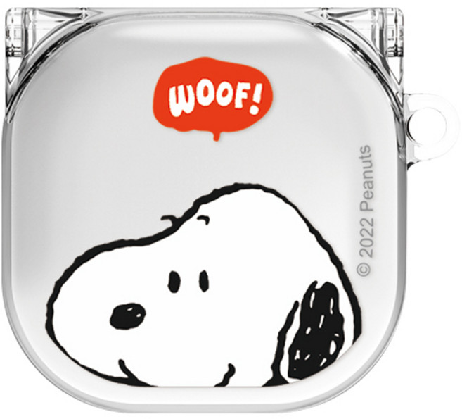 Snoopy Galaxy Buds2 Pro / Buds2 / Buds Pro / Buds Live 透明一體式保護殼, Uff, 單一商品