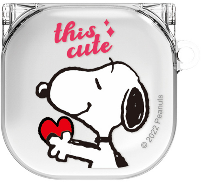 Snoopy Galaxy Buds2 Pro / Buds2 / Buds Pro / Buds Live 透明一體式保護殼, Love Max, 單一商品