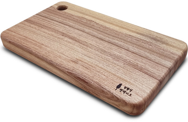 친환경편백아트 프리미엄 캄포 통원목 라운드 홀 도마, 혼합색상, 1개