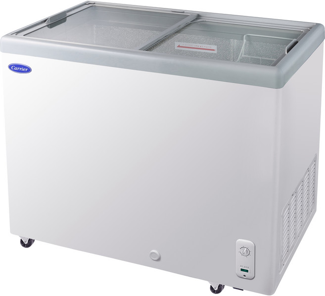 캐리어 저소음 다목적 유리도어 냉동고 194L 방문설치, 화이트, CSDHD201WA