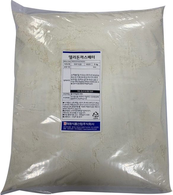 태원 델리 돈까스 배터, 1개, 5kg