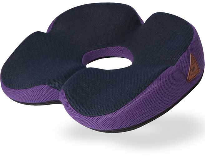 베네폼 바른자세 고밀도 메모리폼 방석, 퍼플